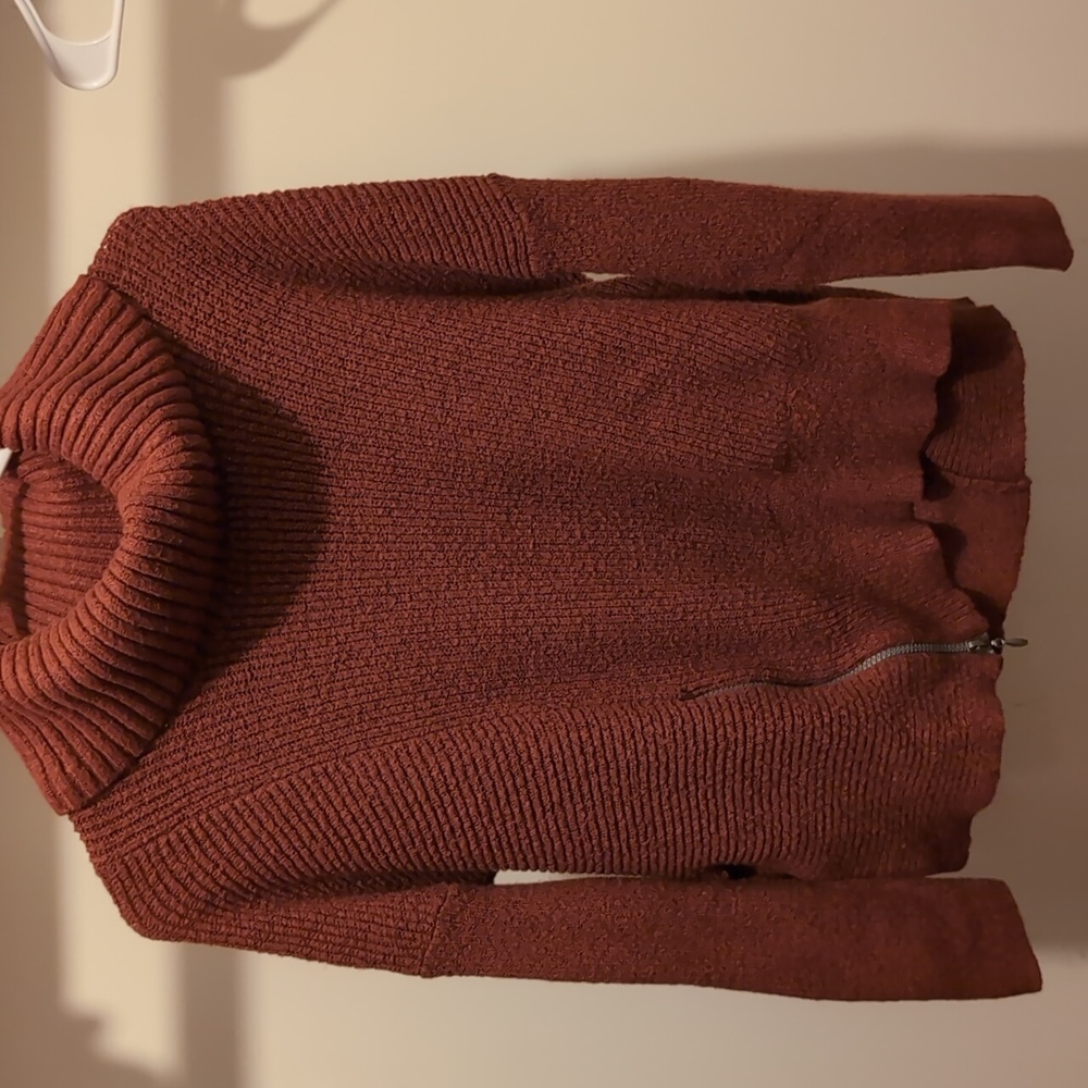 Copper Turtleneck Sweater